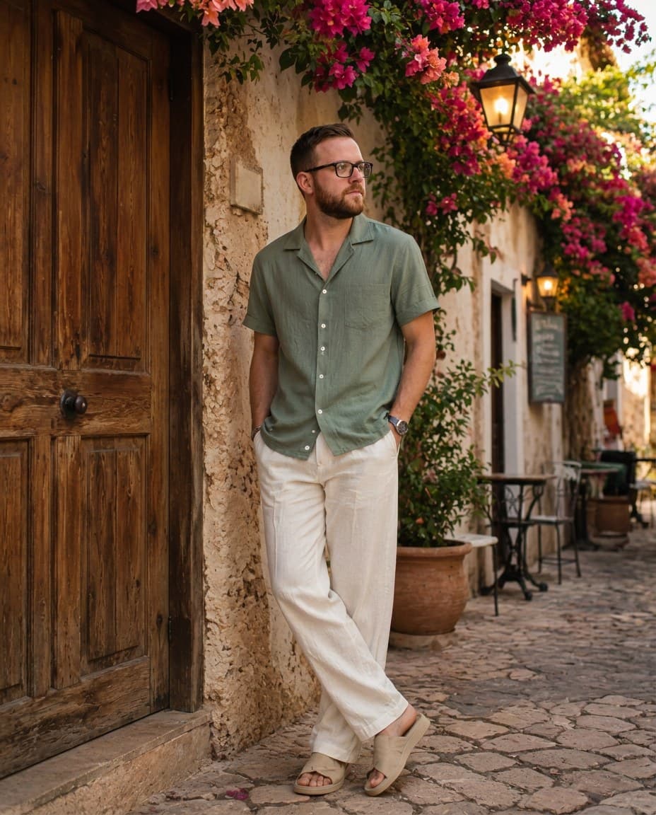 A clear, well-lit photo of the same man in a real setting