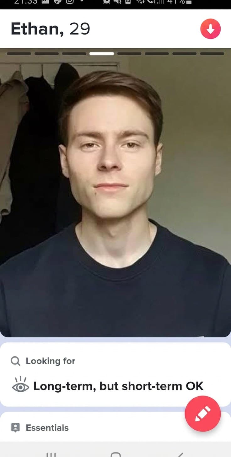 A plain original selfie