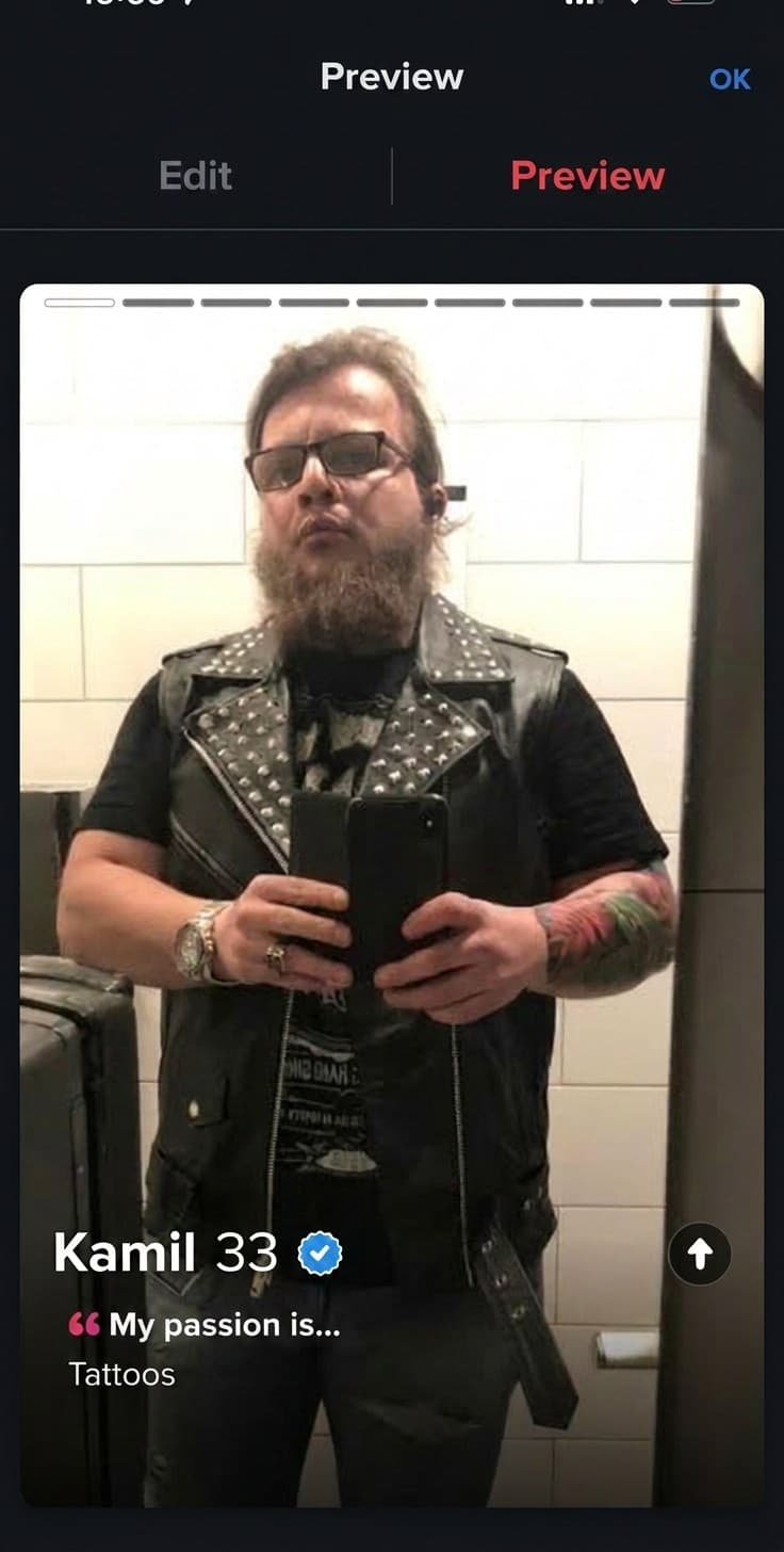 An original phone selfie used as the reference