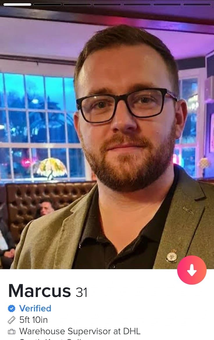 A dim, low-effort selfie leading a profile